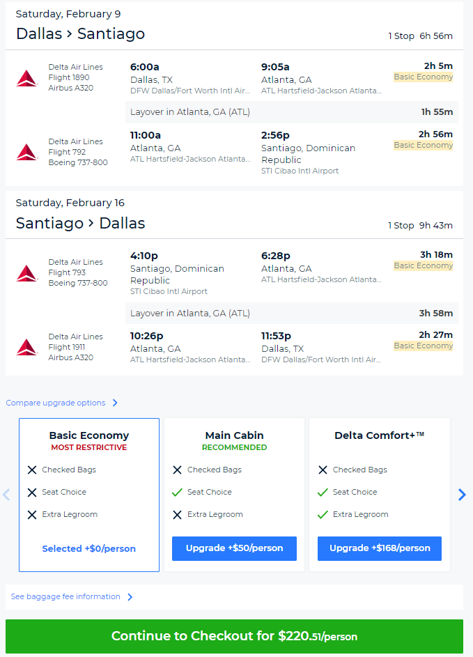 US cities to Santiago, Dominican Republic for only 220 roundtrip