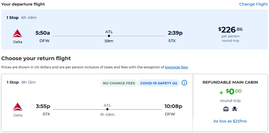 Dallas, Texas to the US Virgin Islands for only 226 roundtrip (AugFeb