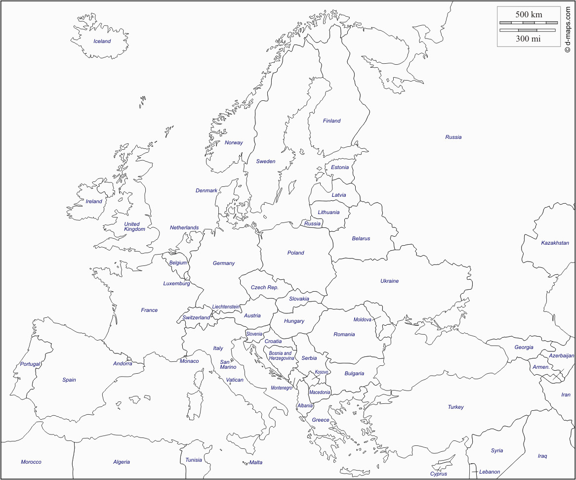 Blank Map Of Central Europe secretmuseum