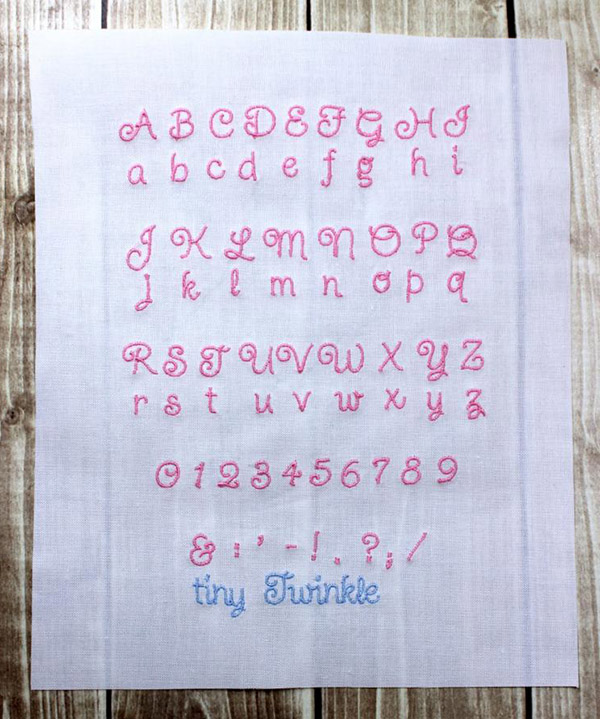 Applique Designs and Tiny Fonts Make Great Quilt Labels Embroidery