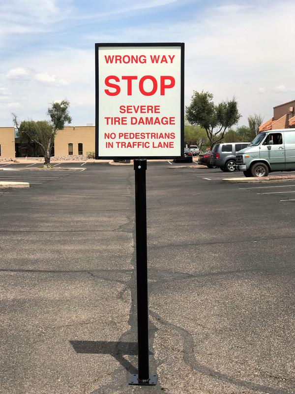 Traffic Spike Warning Signs