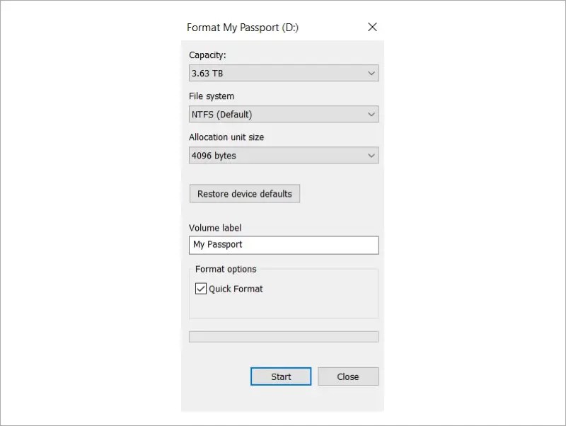 Formatting Your Hard Drive for Windows