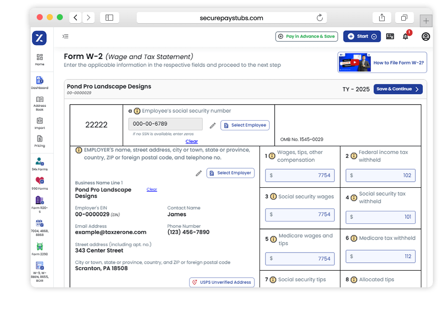 EFile Form W2 Online Quick & Secure W2 Filing