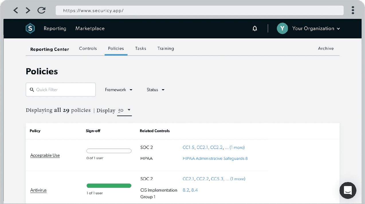 SOC 2 Compliance Solution Securicy