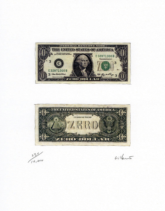 The Zero Dollar Bill