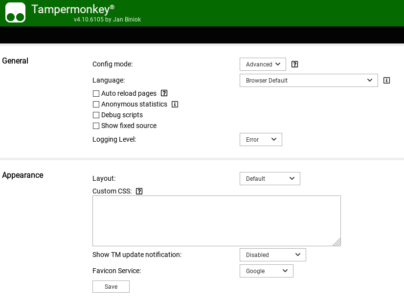 How to disable the annoying Tampermonkey update tab