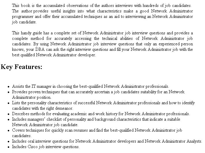 Networking Job Interview Questions Security Guards Companies