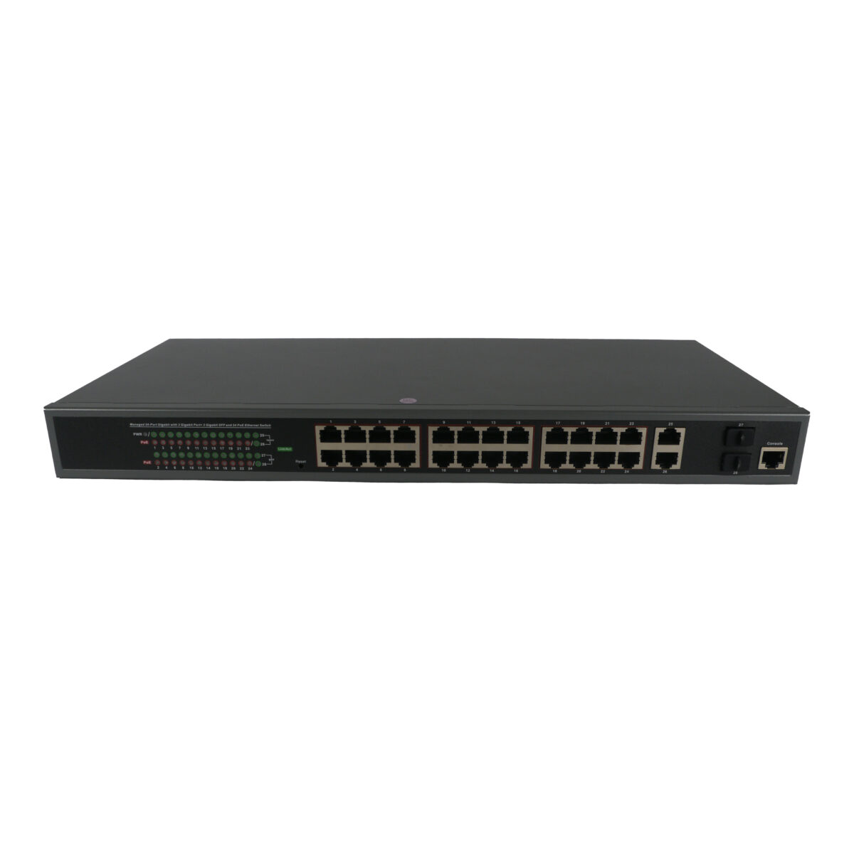 Managed 24 Port POE W/12 Port POE+ - Security Camera King