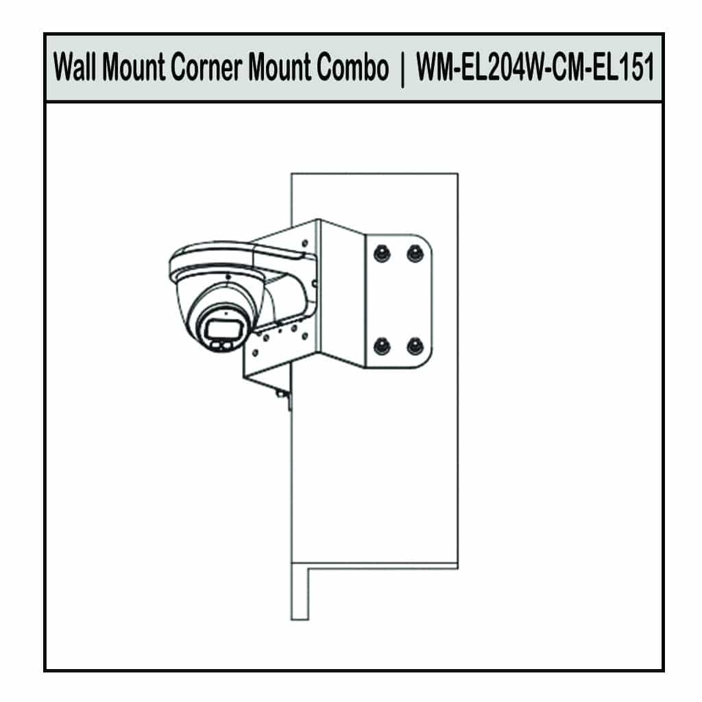 Corner Mount & Wall Mount Combo For Some ELITE Cameras Security