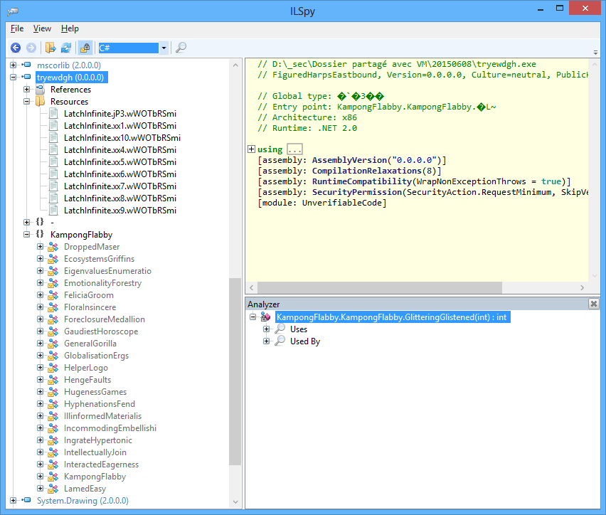Indepth analysis of a dropper of Dridex malware
