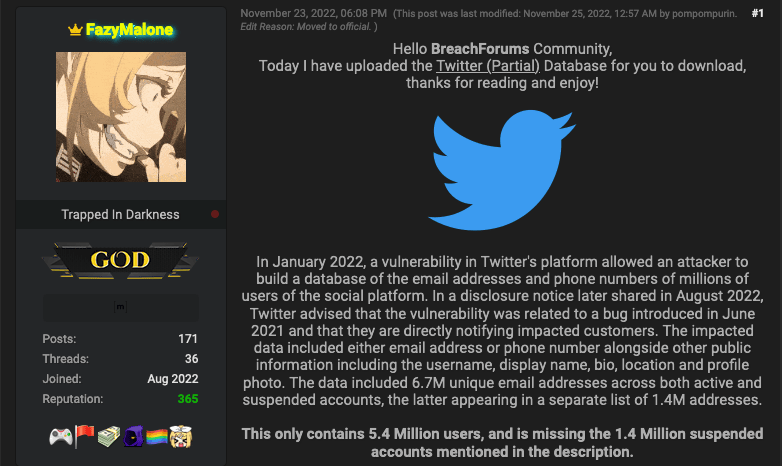 Twitter Responds to Recent Data Leak Reports - SecurityWeek