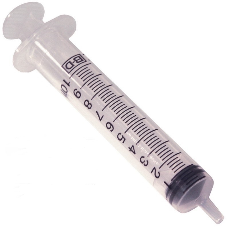 BD 10cc Syringes Slip Tip, Bulk 850/cs