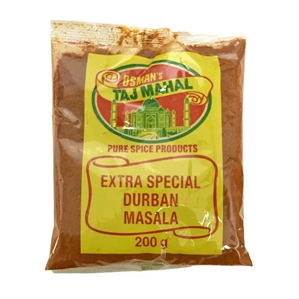 Osman's Taj Mahal Extra Special Durban Masala 200g bag Sedo Snax