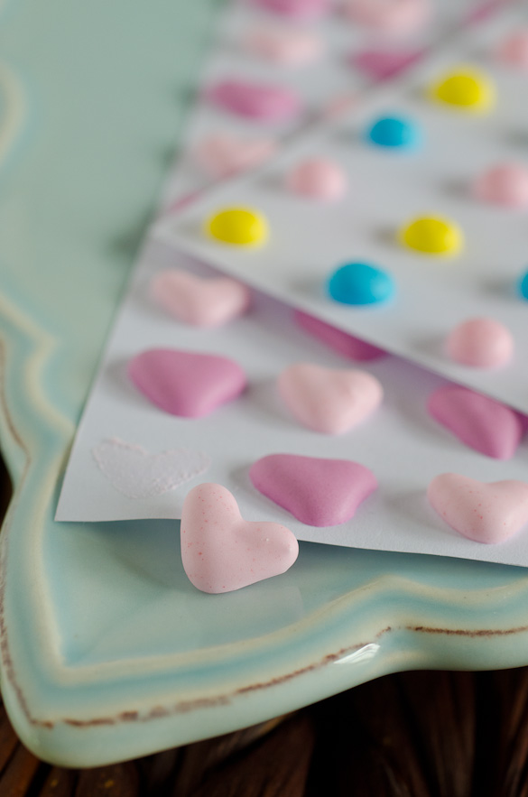 DIY Homemade Candy Dots, or Candy Buttons, and Candy Hearts