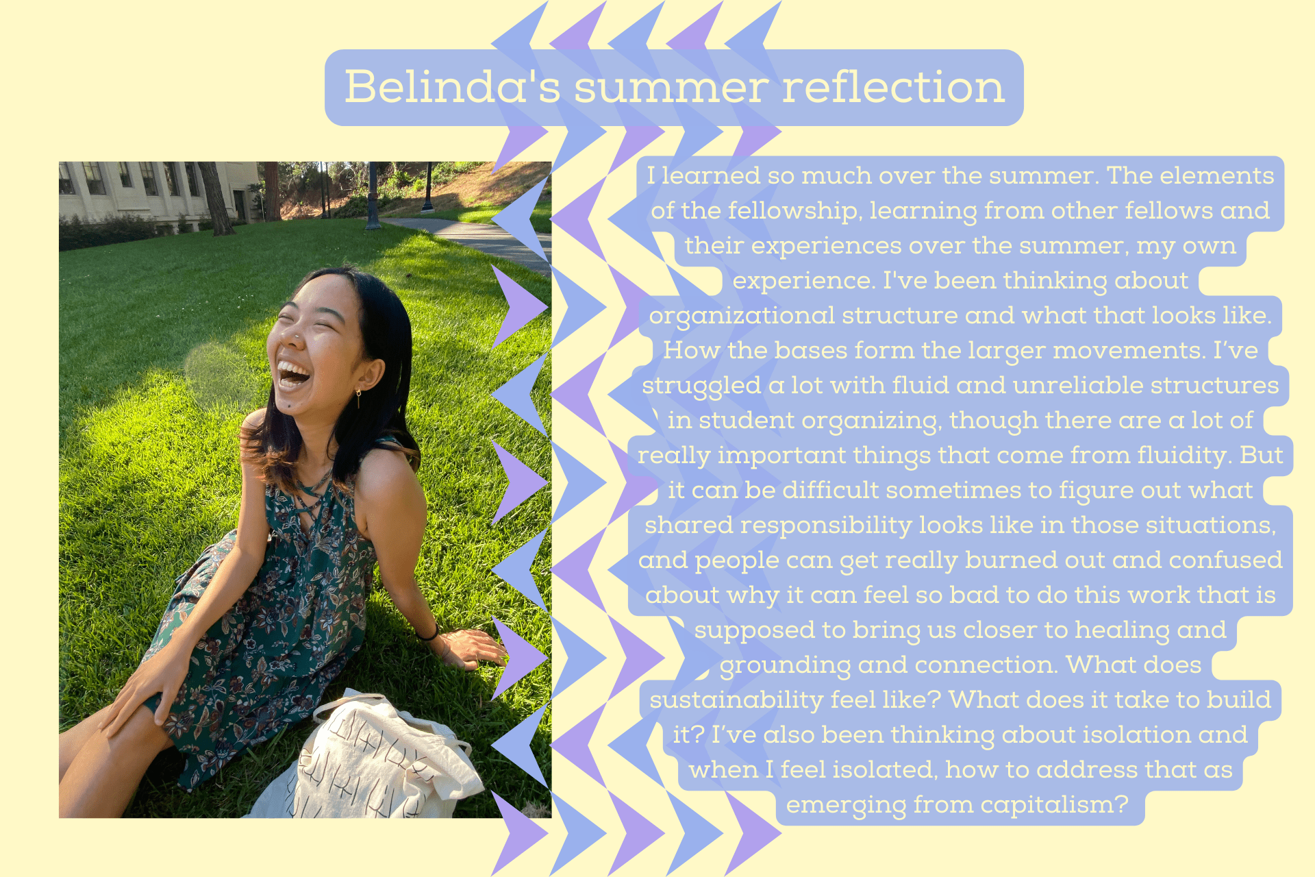 Reflections from Belinda’s Seeding Change Summer Seeding Change