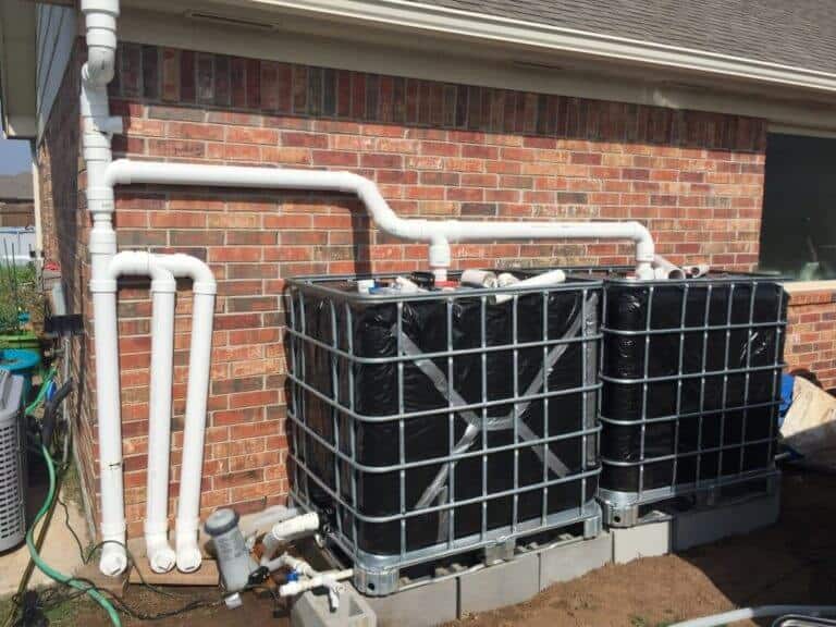 Details on our DIY IBC Tote 550 Gallon Rainwater Storage From Seed to