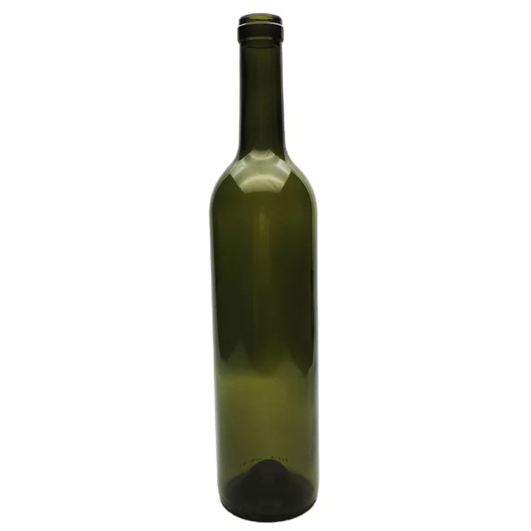 Green 750ml wine bottle wholesale empty glass wine bottles