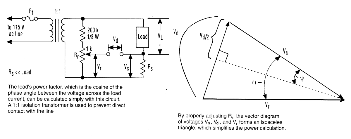 ac_WATTS_CALCULATOR Measuring_and_Test_Circuit Circuit Diagram