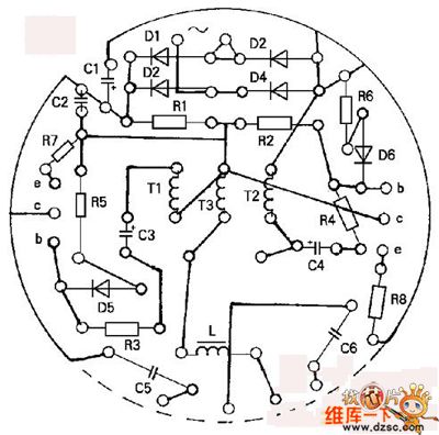 The electronic energy saving lamp maintenance circuit diagram - Basic