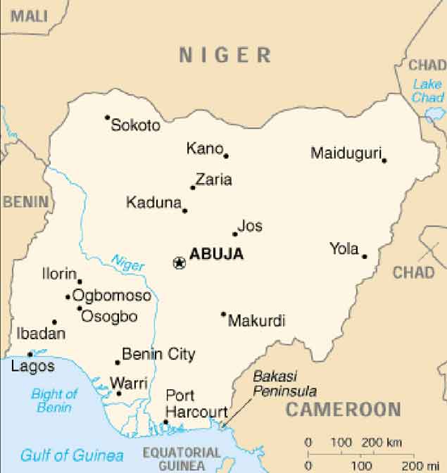 Neighboring Countries Of Nigeria Nigeria Yoruba Map