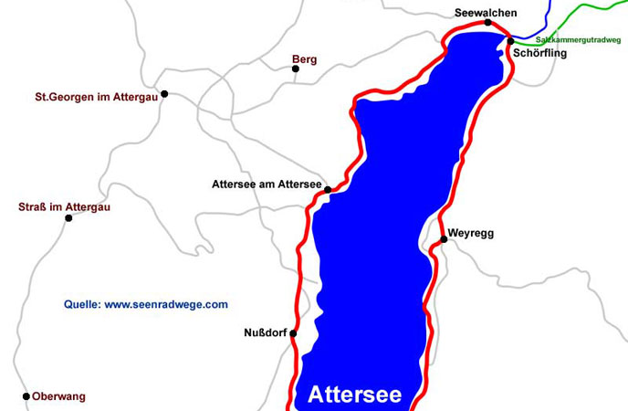 Attersee RadwegOberoesterreich