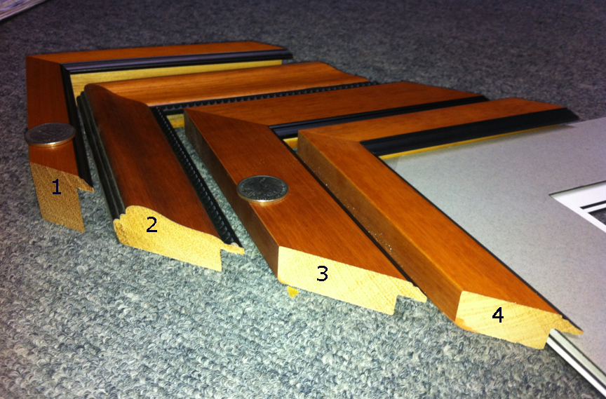 Framing samples, Award Custom Picture Framing, Custom Frame Shop for