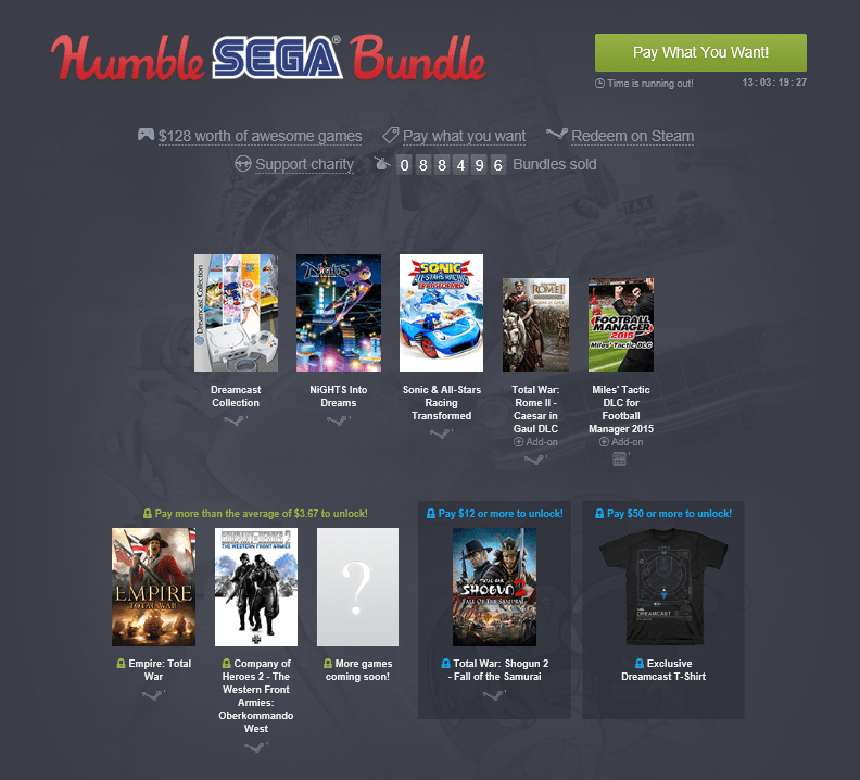 Humble SEGA bundle announced