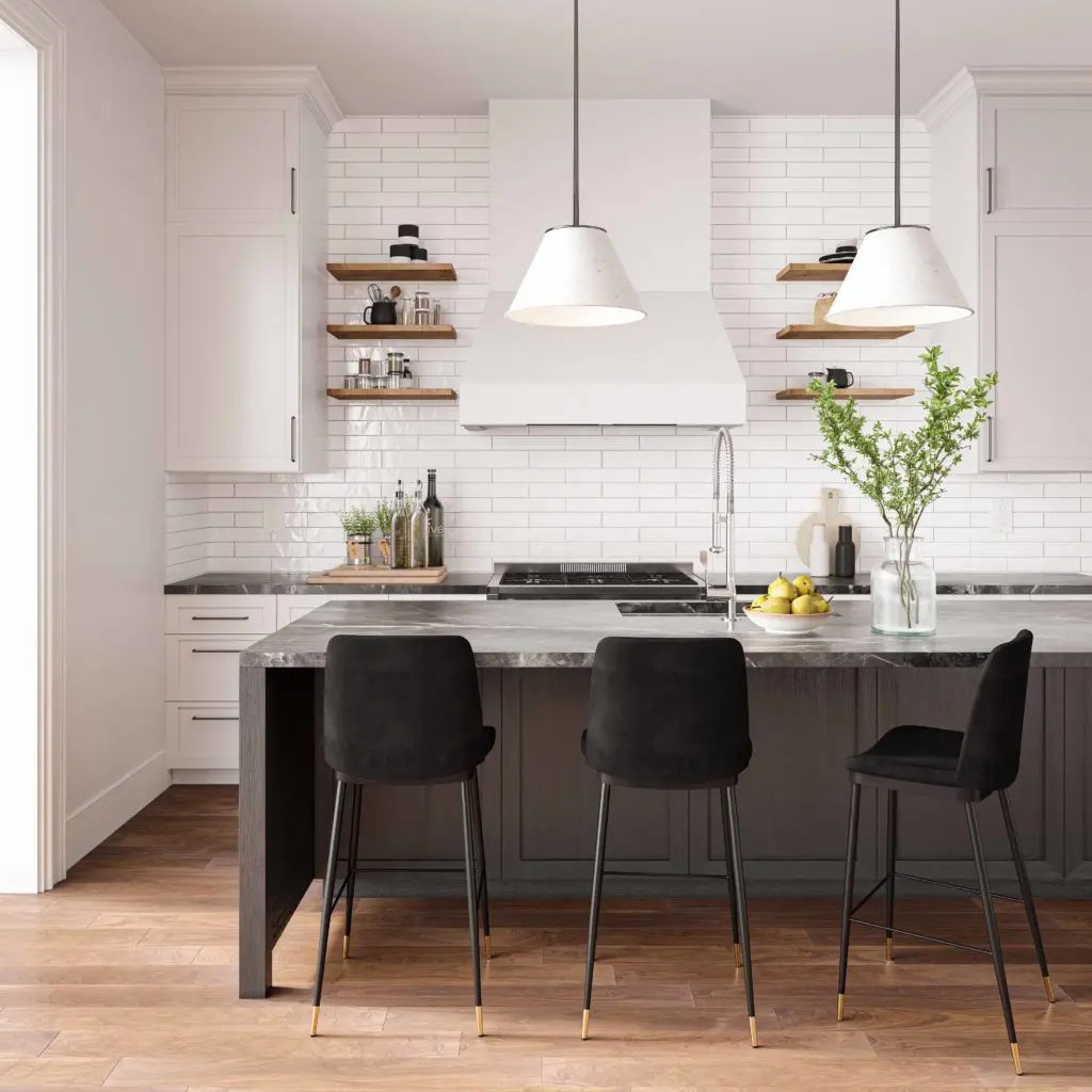 TOV Furniture Evora Black Counter Stool Seigerman's Furniture