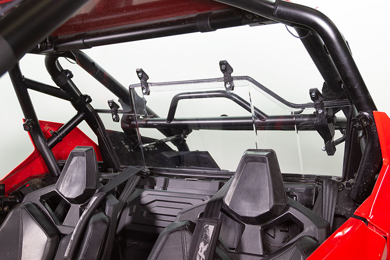 Hard Rear Windshield (Hard Coated Poly) — Polaris RZR Pro XP Seizmik