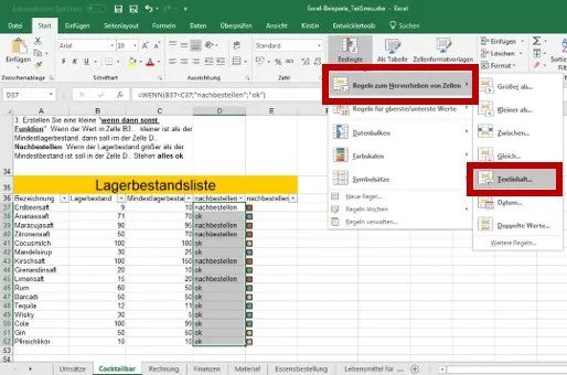 Bedingte Formatierung in Excel 2016 einrichten sekretaria.de