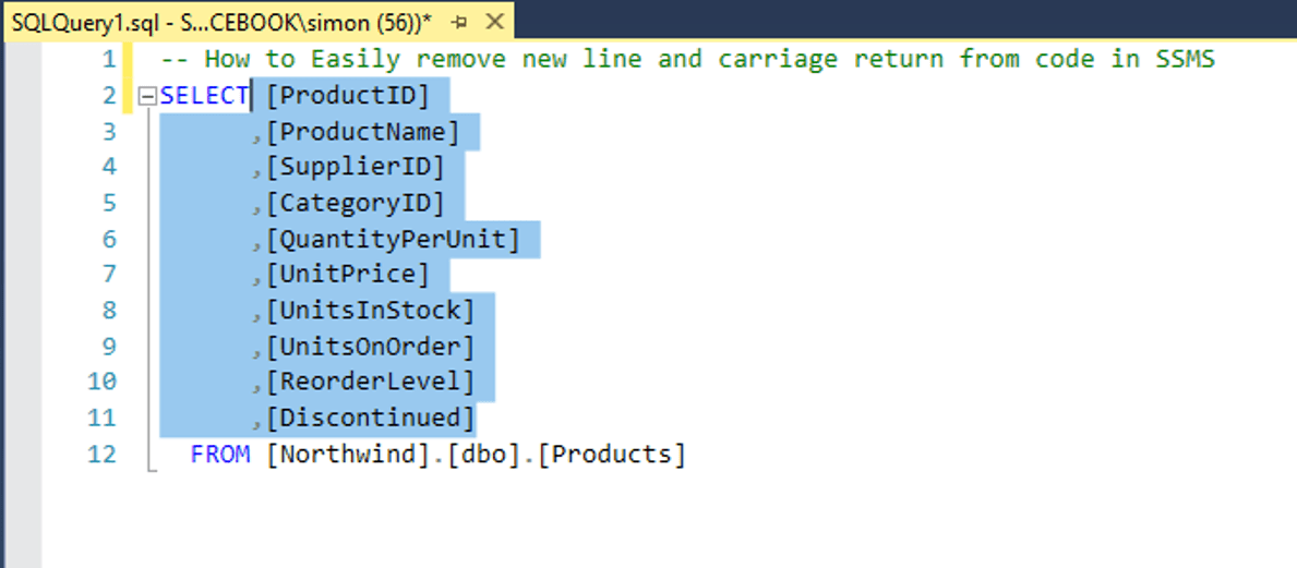 How to Remove Carriage Returns in SQL Server by Select Distinct