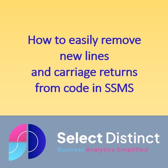 How to Remove Carriage Returns in SQL Server by Select Distinct