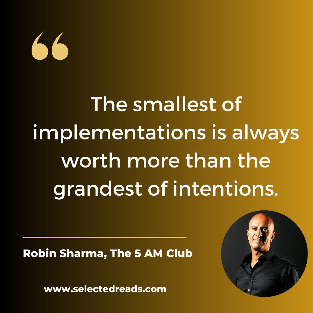 The 5AM Club Quotes Selected Reads