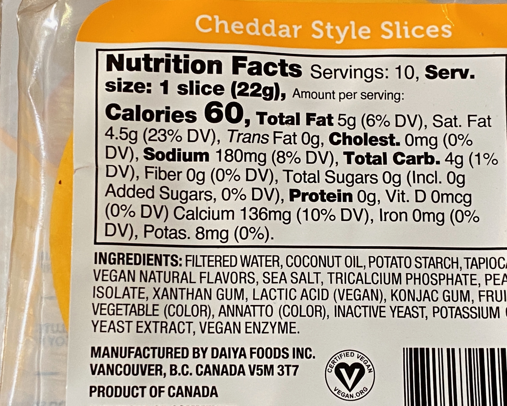 Daiya Vegan Cheddar Slices Review Selective Elective