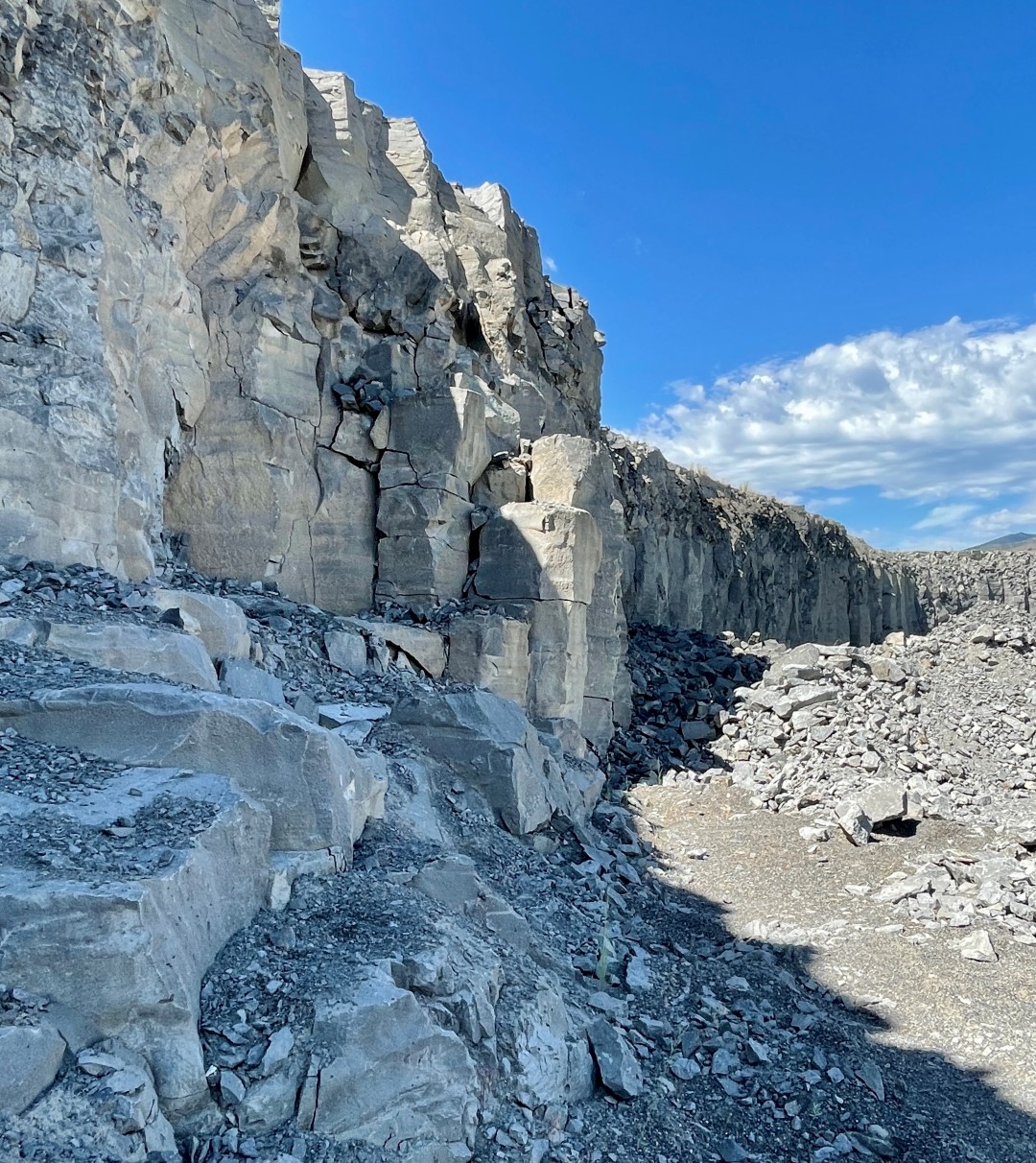 Basalt From an Old Railroad Ballast Quarry Select Stone
