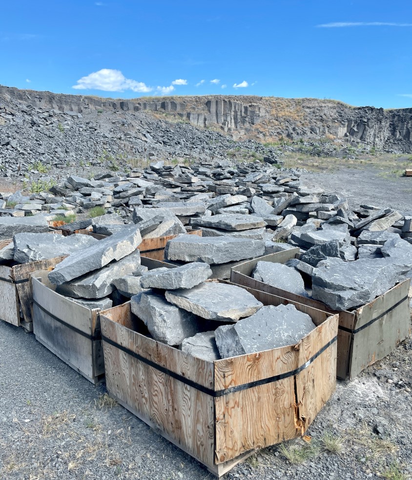 Basalt From an Old Railroad Ballast Quarry Select Stone