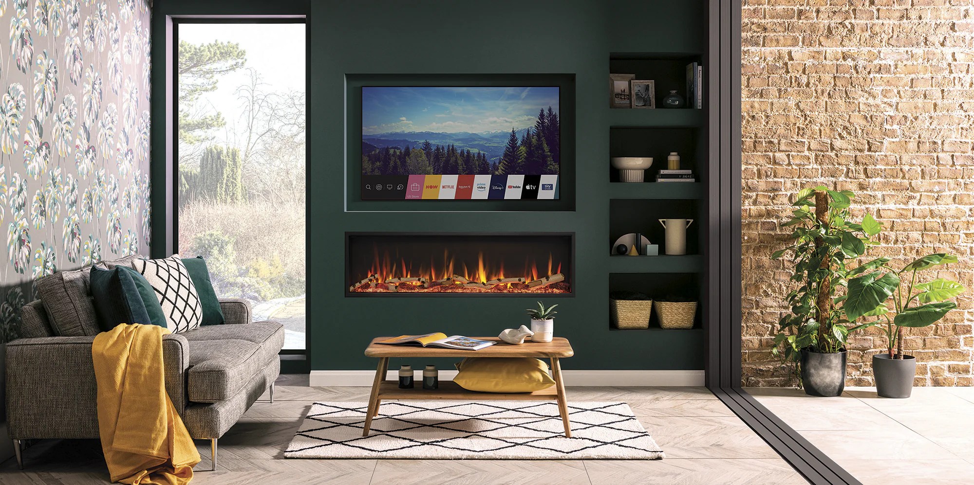 Media Wall Ideas Creating a Feature Wall with BuiltIn Fireplace