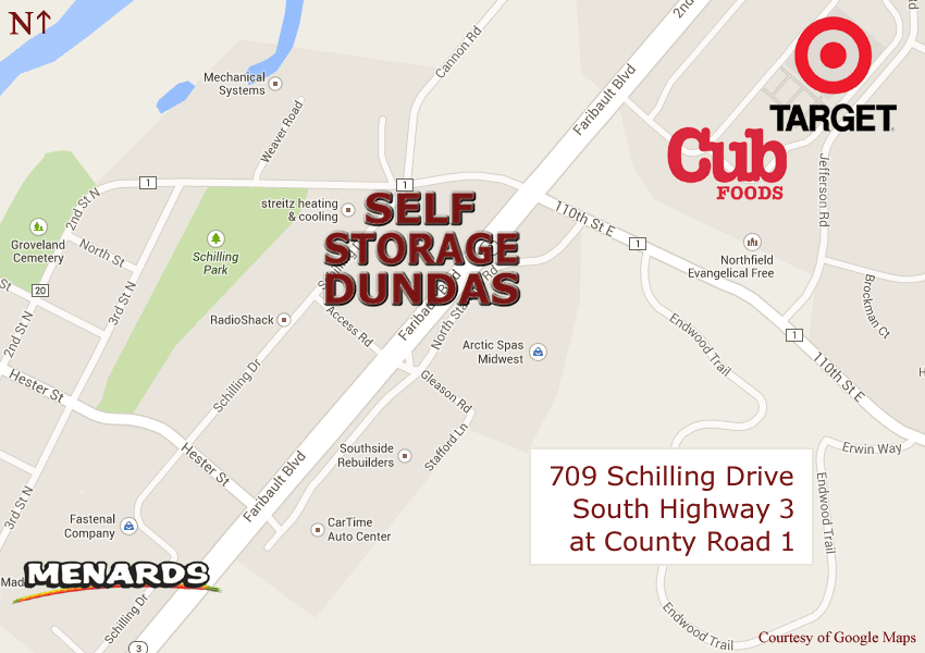 Mini Storage Location Near Northfield MN Area at Self Storage Dundas on