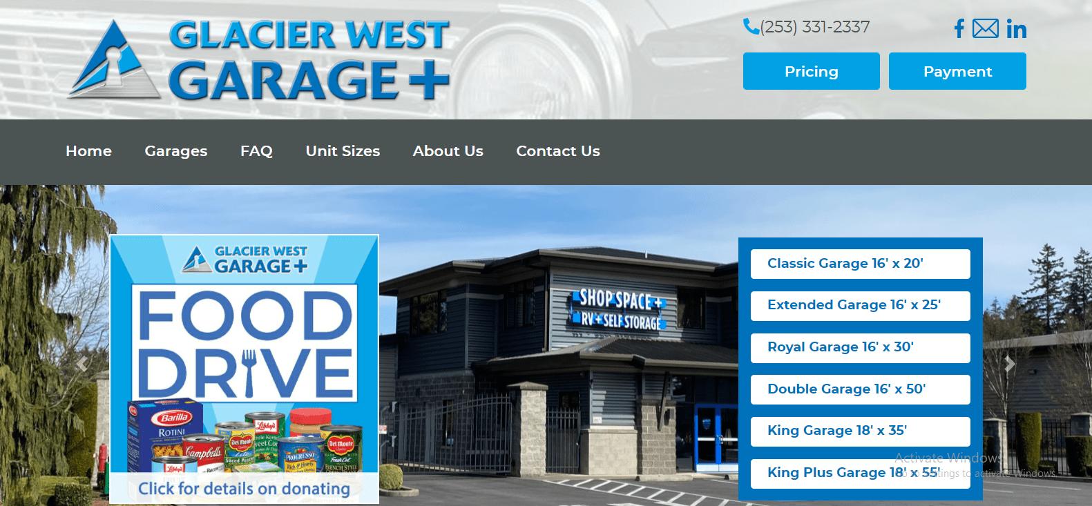 Website Development for Self Storage Website for Self Storage