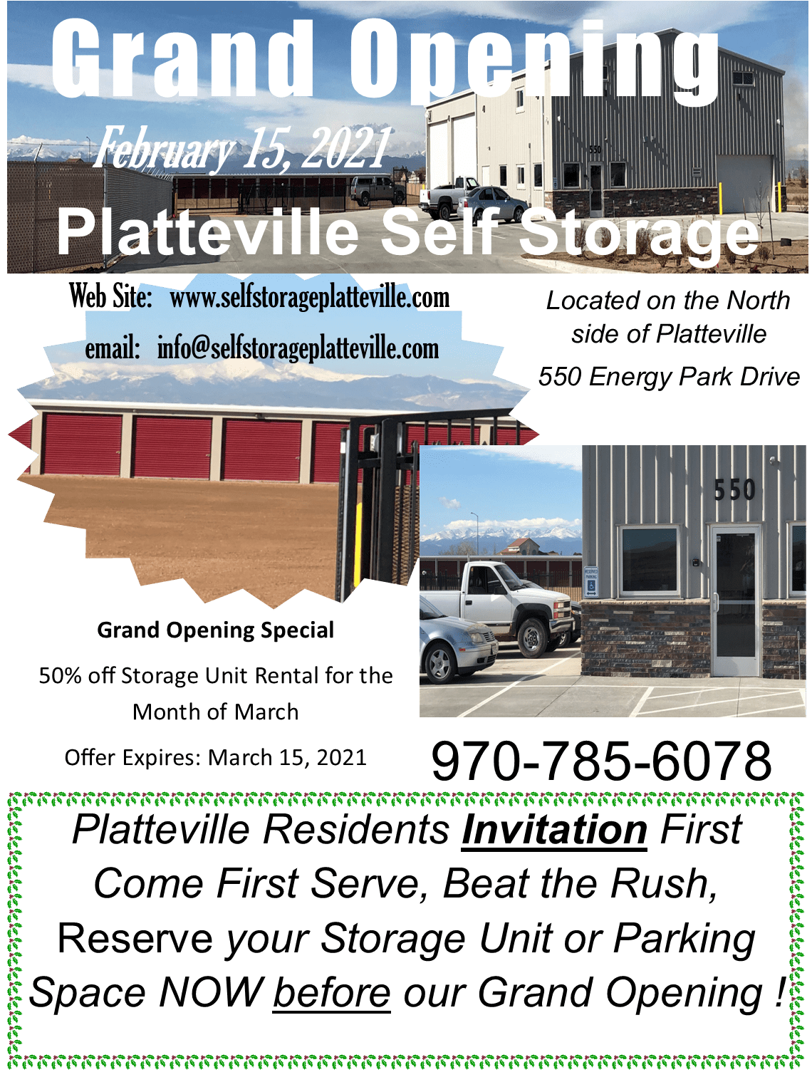 Learn More About Our Convenient Storage Platteville Self Storage