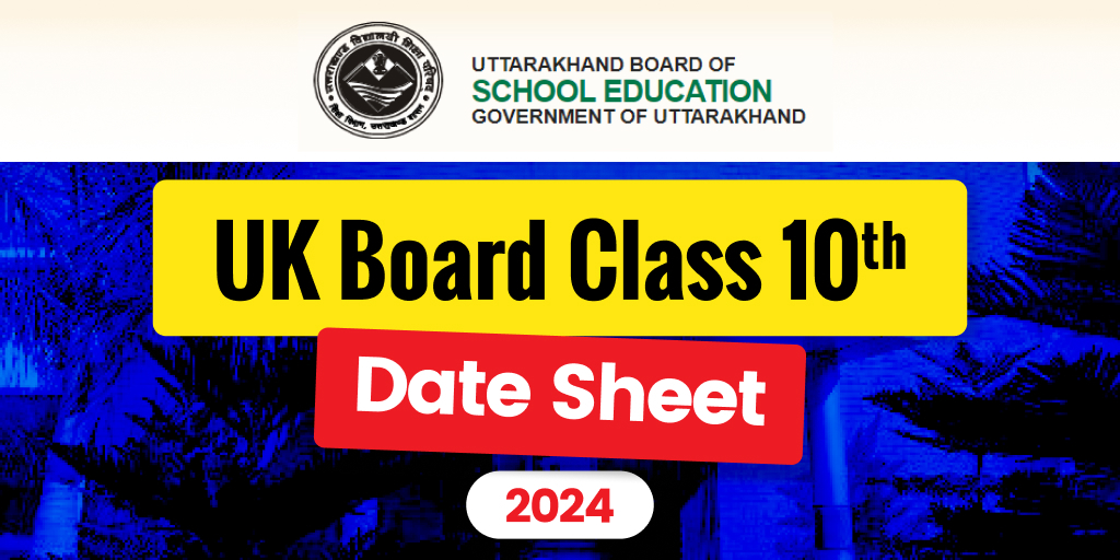 UK Board Date Sheet 2025 Class 10 PDF Download
