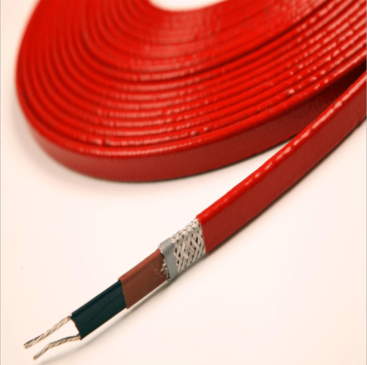 Pipe temperature self regulating heating wire