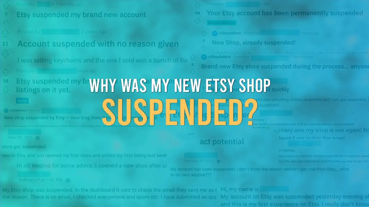 Why Was My New Etsy Shop Suspended? 1 Simple Step To Reinstate Your New