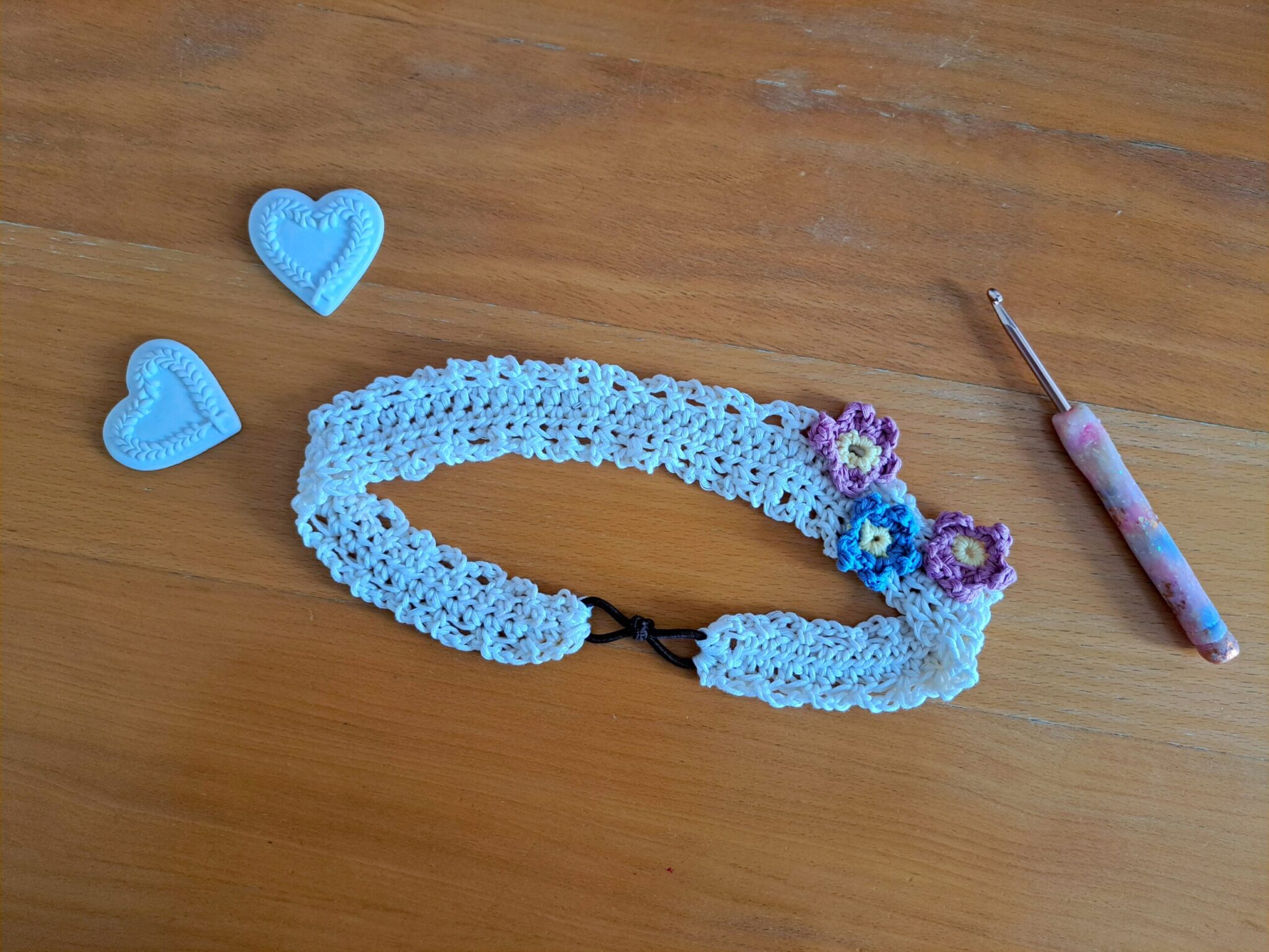 Crochet Headband With Flowers Free Pattern