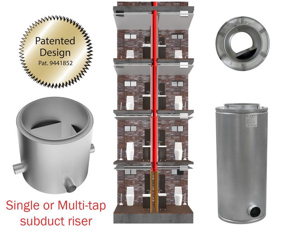 Ventilation Duct with Subduct Riser Model Z3/G Selkirk