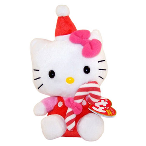 TY Beanie Baby HELLO KITTY ( RED CANDY CANE) (7.5 inch) (Mint