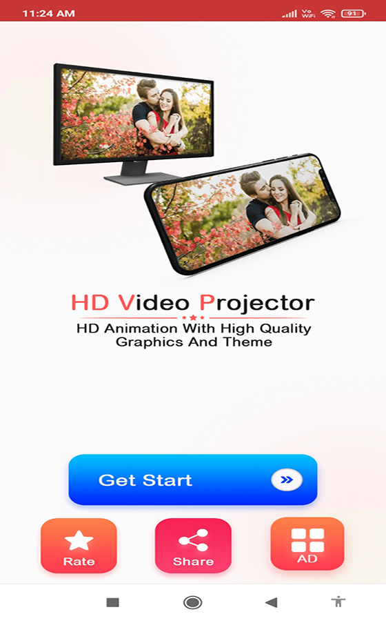 HD Video Projector Simulator Android App Source Code SellAnyCode