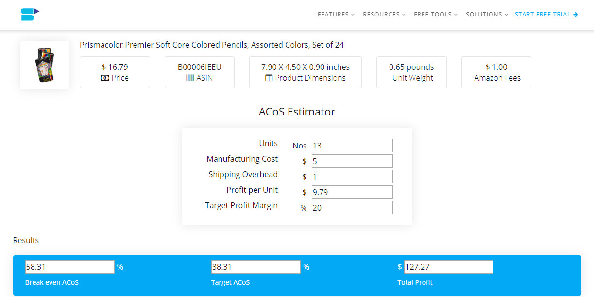 Amazon Acos Calculator SellerApp Help & Knowledgebase