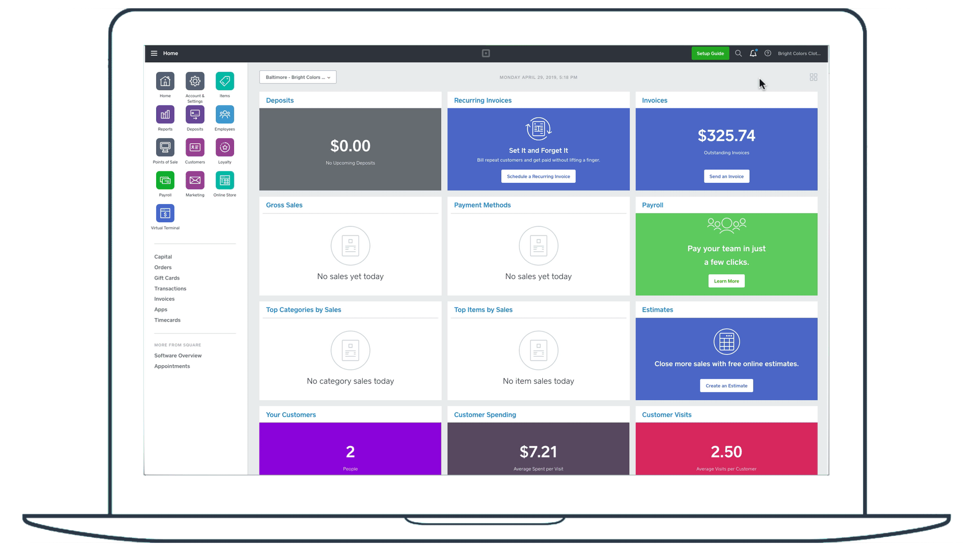 Customize your online Square Dashboard The Seller Community