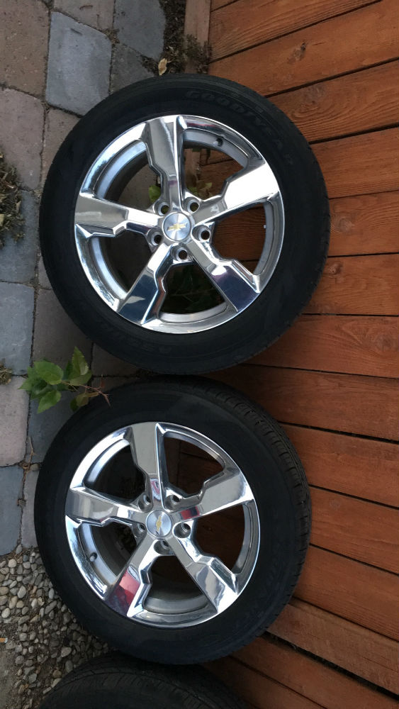 215/55 R17 Goodyear Tires with Stock Chevy Rims Sell My Tires
